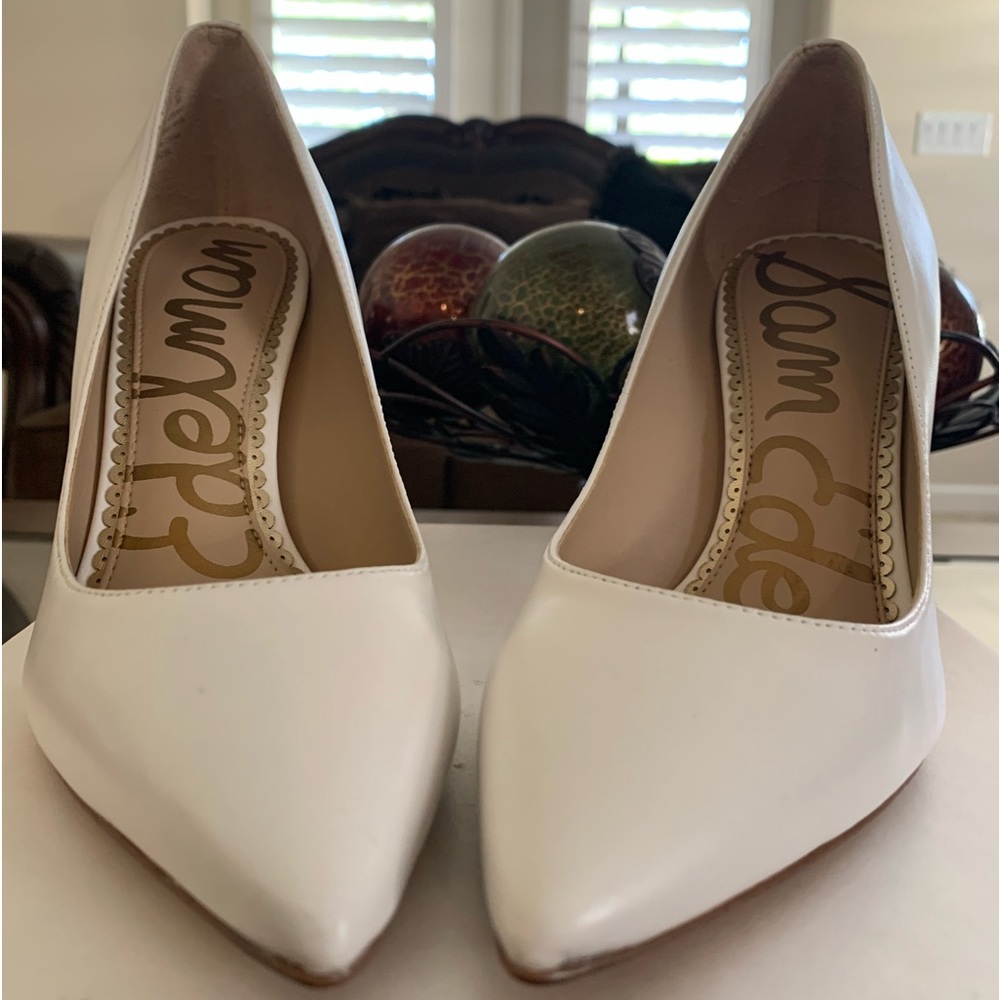 Sam Edelman white heels sz 6.